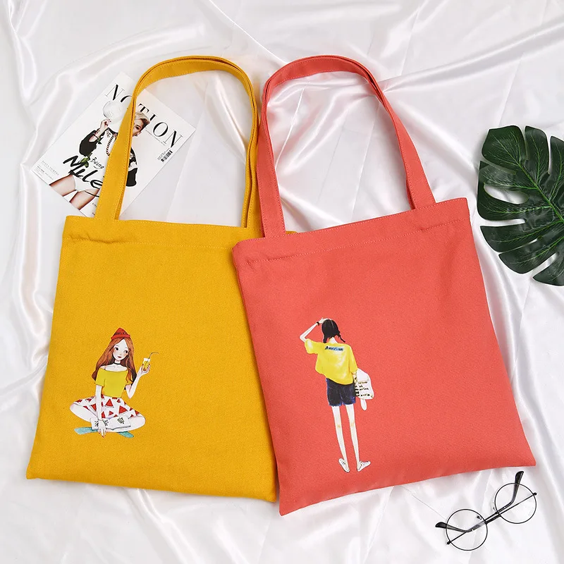 Летний милый мультяшный рюкзак из холщовой ткани с принтом Джокер Наплечная