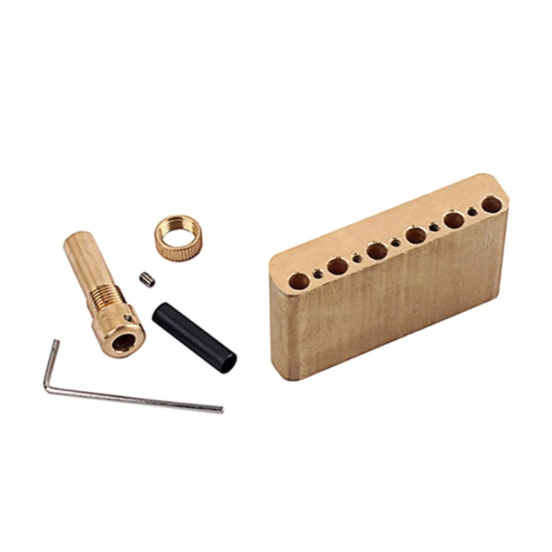 

Durable Brass Electric Guitar Bridge Tremolo Bar Block Base DIY Accessories