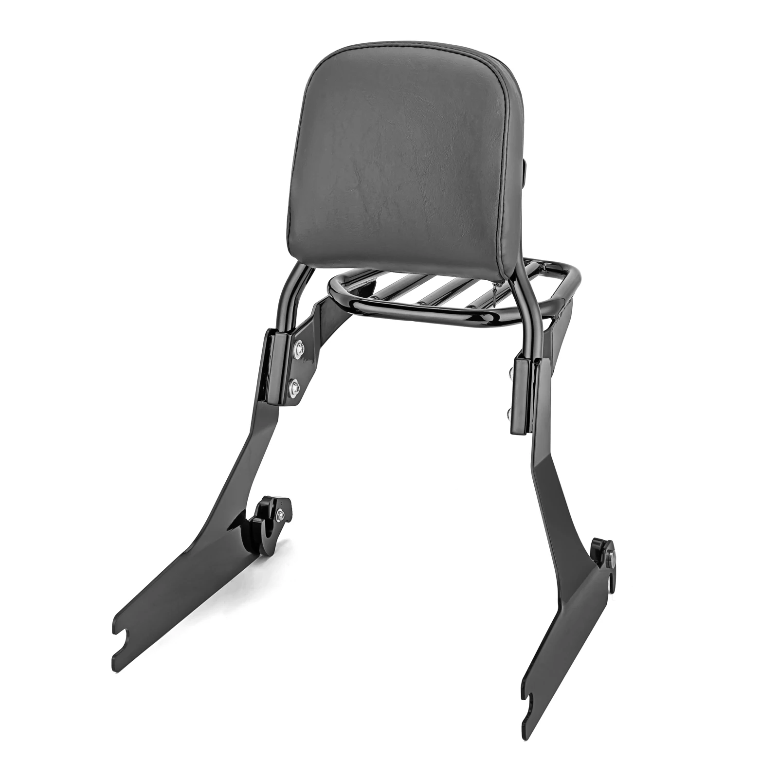 

Passenger Backrest Sissy Bar + Luggage Rack Steel With Powder Coated Black Standard Height For Harley 2006-2017 Dyna Models