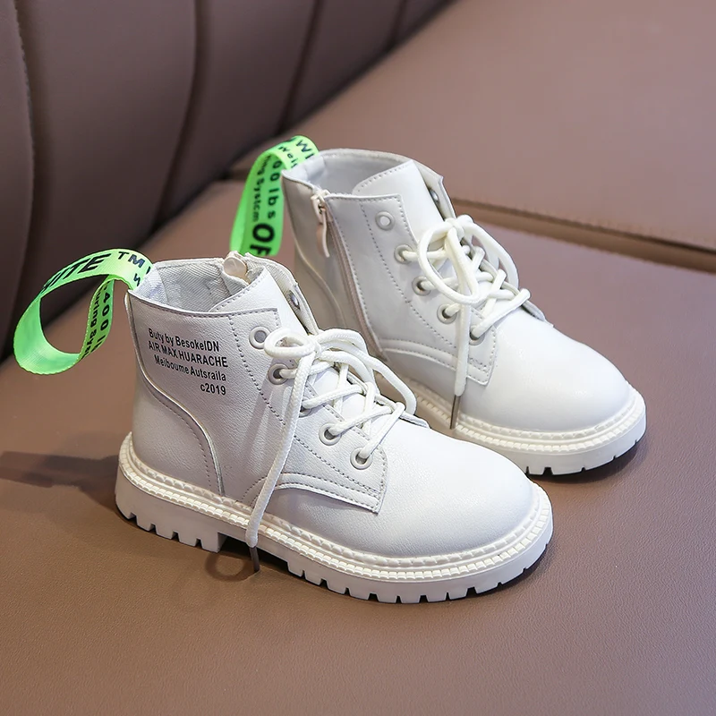 2019 детская обувь сезон осень зима новые ботинки средней высоты для девочек и