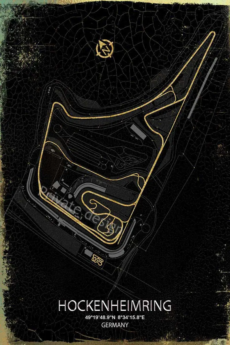 

Оловянная табличка с кольцом HOCKENHEIMRING, Настенный декор, Ретро винтажный металлический знак, постер для искусства, кинотеатра, семейный