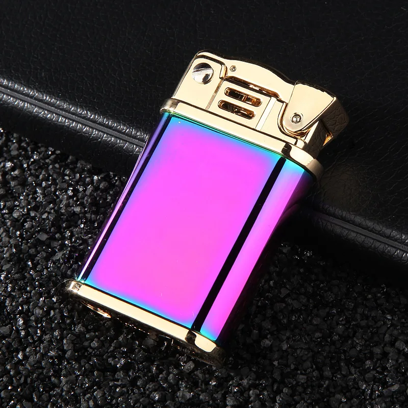 Kerosene Lighter Windproof Retro Brass Lighter Grinding Wheels Fire Cigarette Lighter Smoking Accessories Gadgets for Men