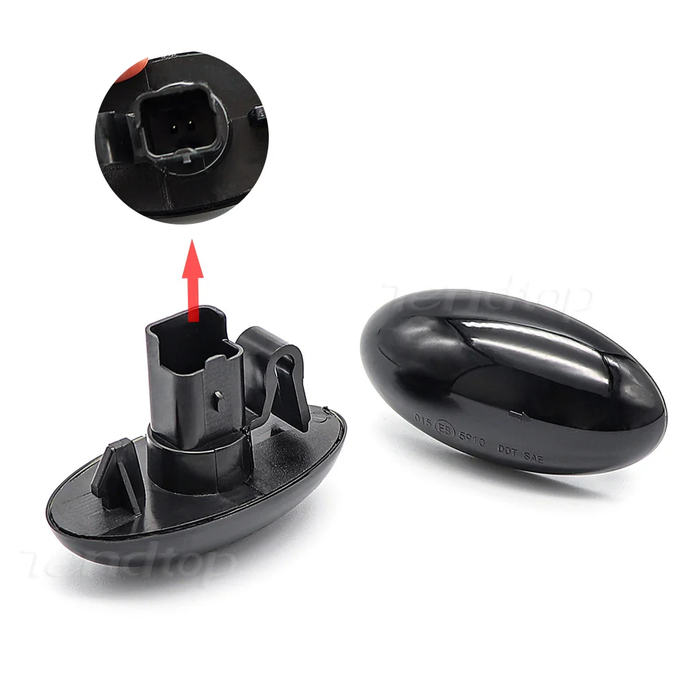 2X светодиодный динамический Поворотная сигнальная лампа мигалка для Peugeot 307 206 407