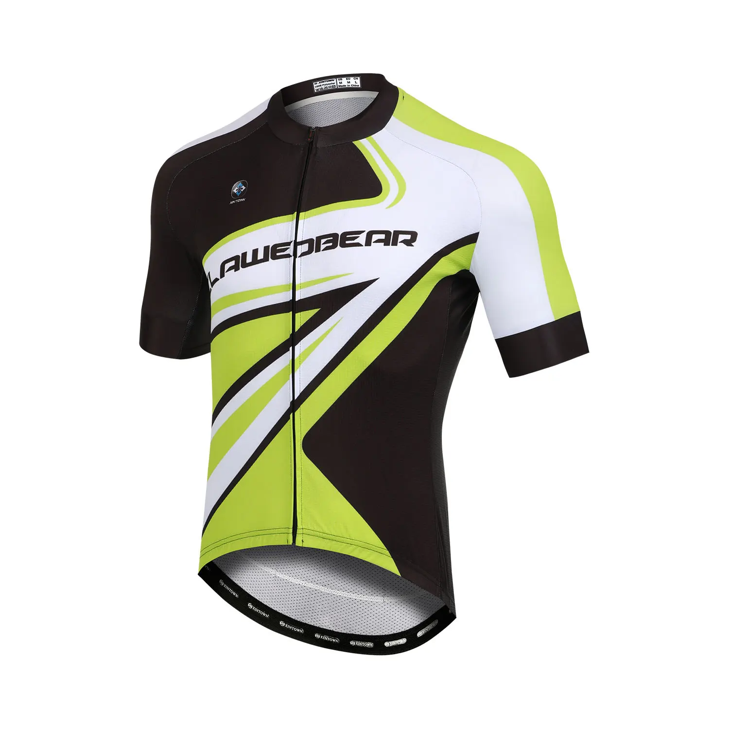 

Green fluorescent autumn and winter thickened cycling suit
