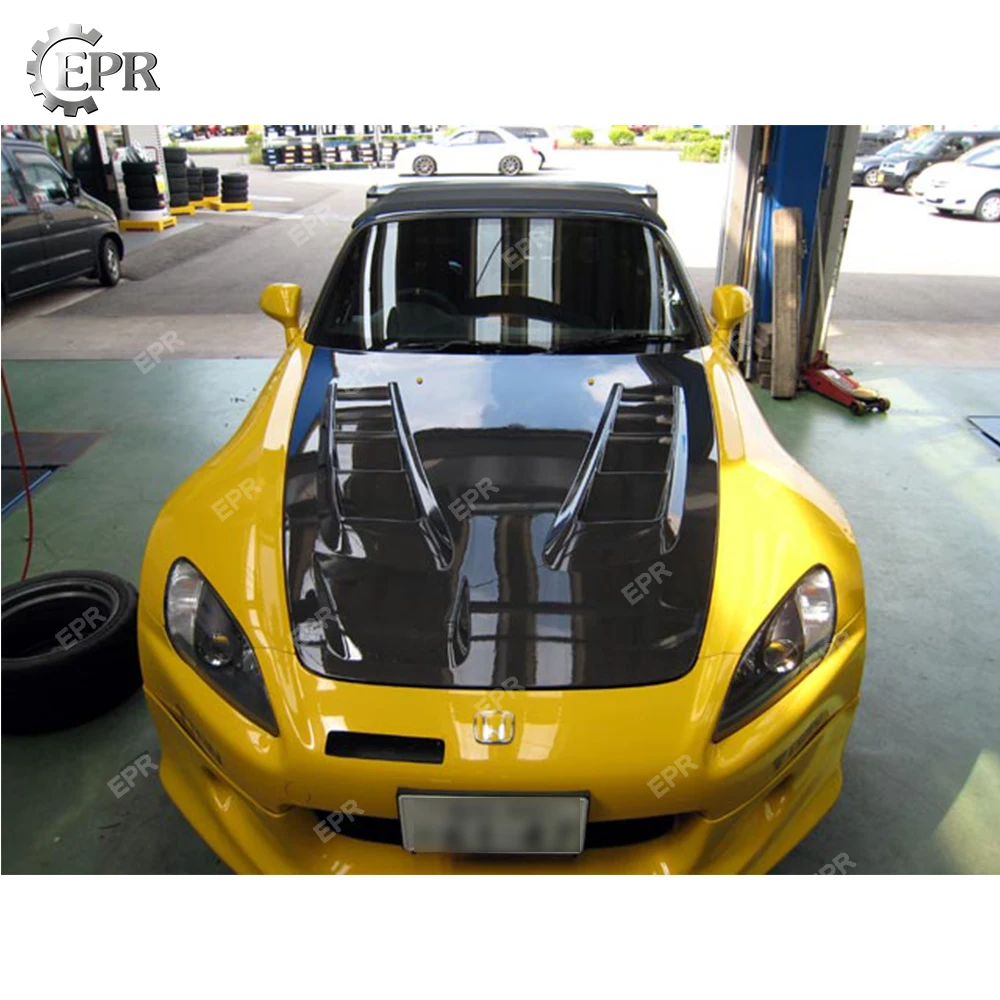 FRP капот для Honda S2000 карбоновое/Стекловолокно Js спортивный Капот Корпус Комплект тюнинг отделка для S2000 Racing