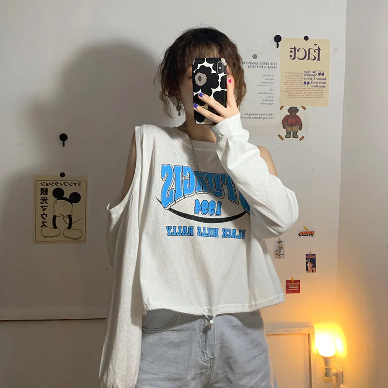 Осень 2020 Корейская версия свободного кроя с круглым вырезом Короткое Платье