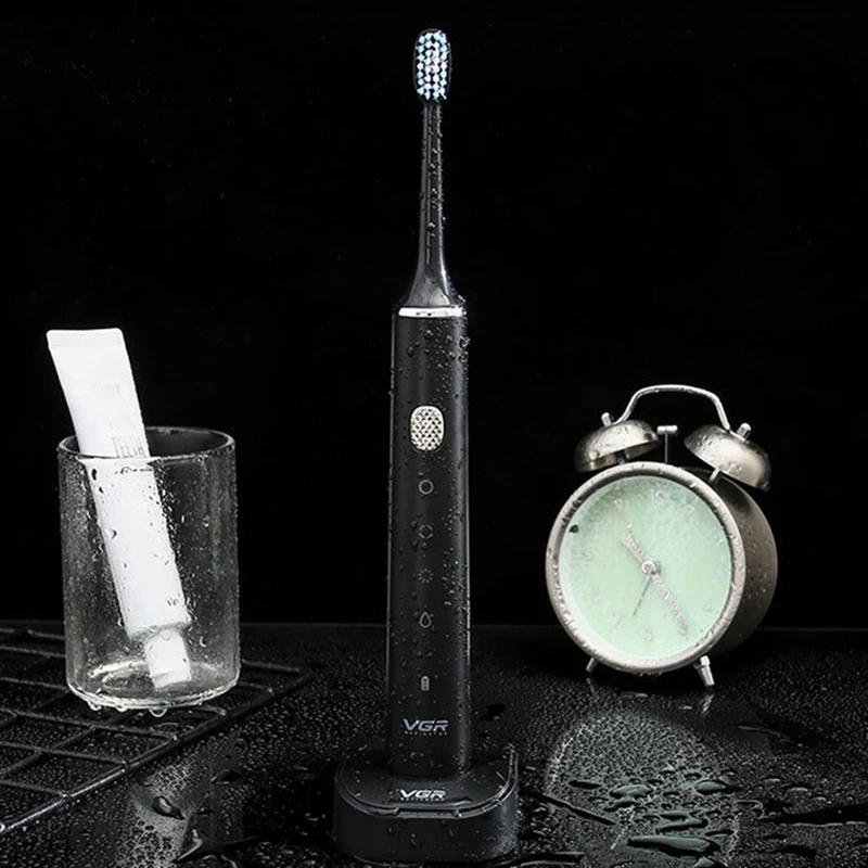 

VGR V-809 Sonic Electric Toothbrush USB Charging Smart Timing Toothbrush Waterproof Massage Whitening Into Toothbrush People