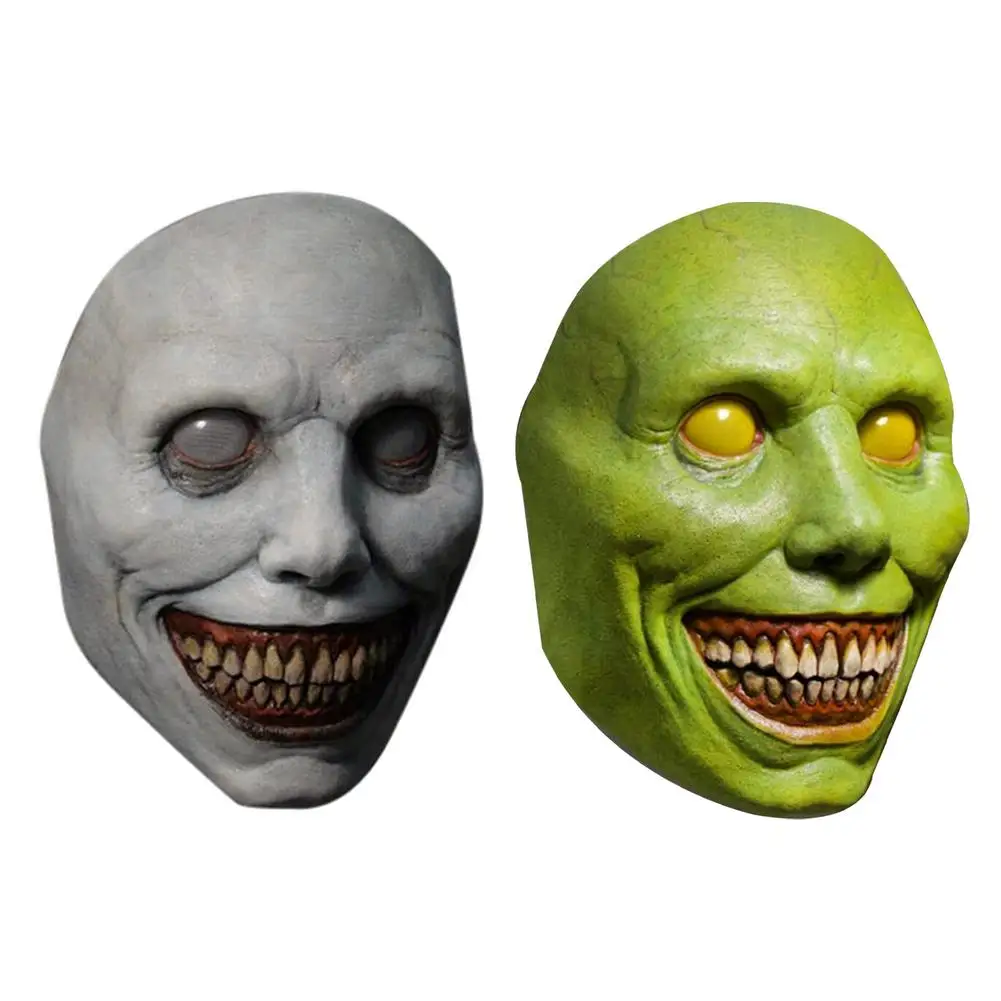 

Creepy Halloween Mask Smiling Demons Horror Face Masks The Evil Cosplay Props Headwear Dress Up Party Clothing Accessories Gifts