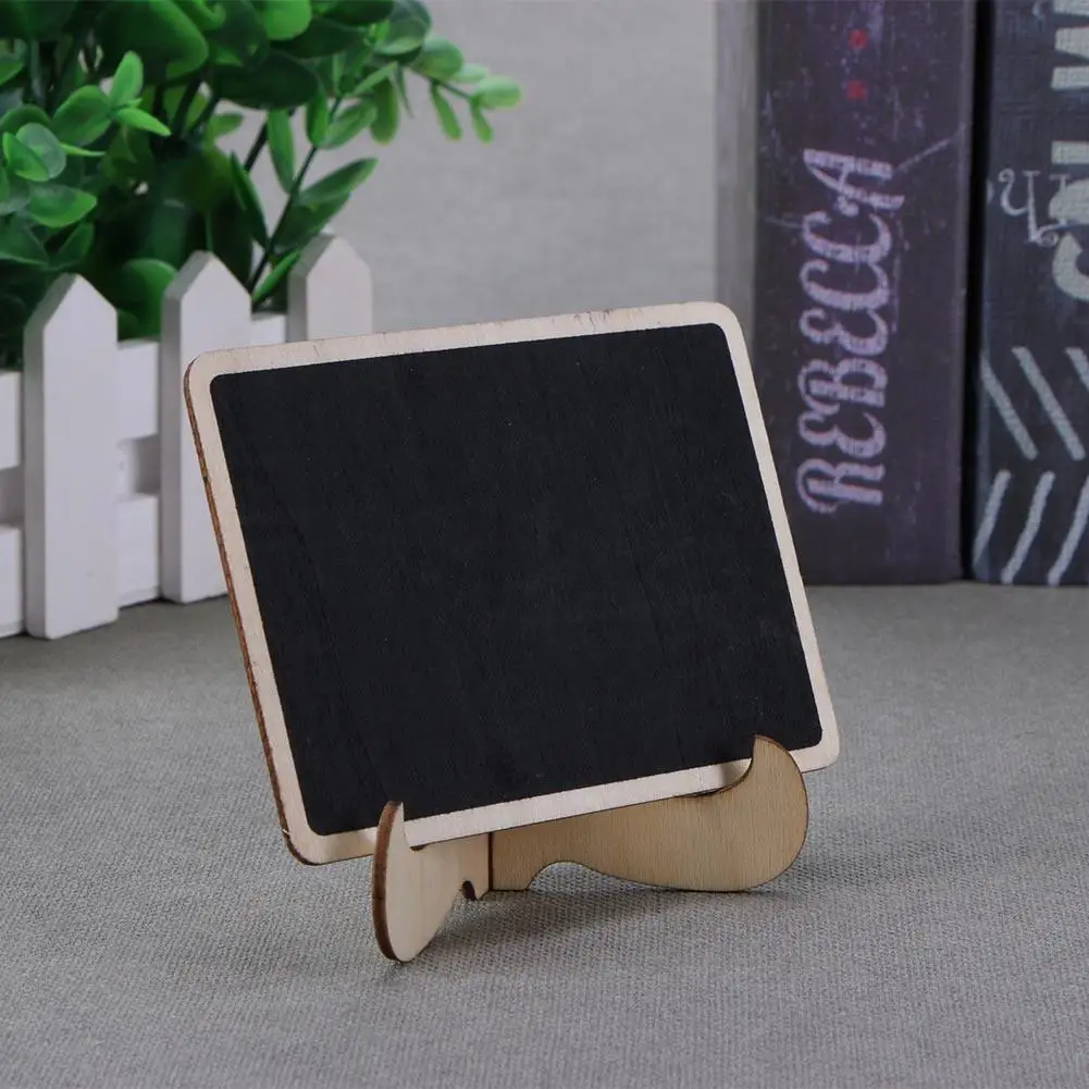Мини Маленькая деревянная доска из дерева мел подставка для свадебной вечеринки