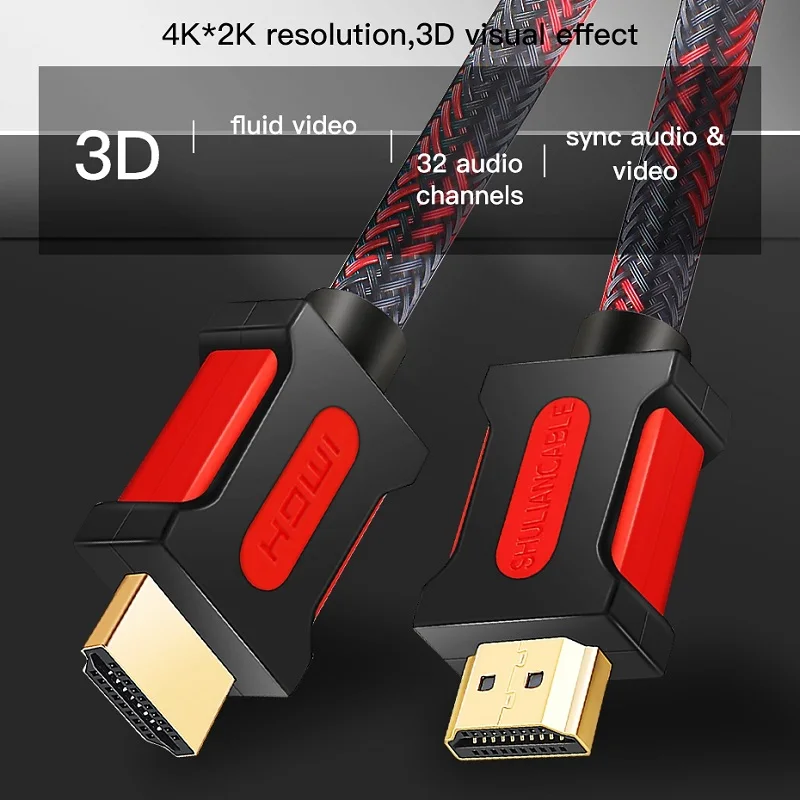 Lungfish HDMI кабель 4K 2 0 к 4 K/60 Гц 1080P 3D для разветвителя переключатель HDTV PS3/4 xbox