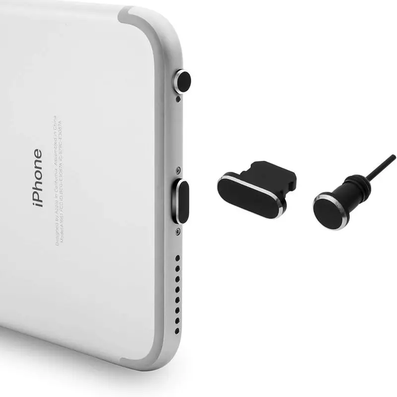 Алюминиевая Пылезащитная заглушка для IPhone 8 Pin зарядный порт 3,5 мм наушники для iPhone 8 Plus 7 X IPhone 5 5S Аксессуары для мобильных телефонов