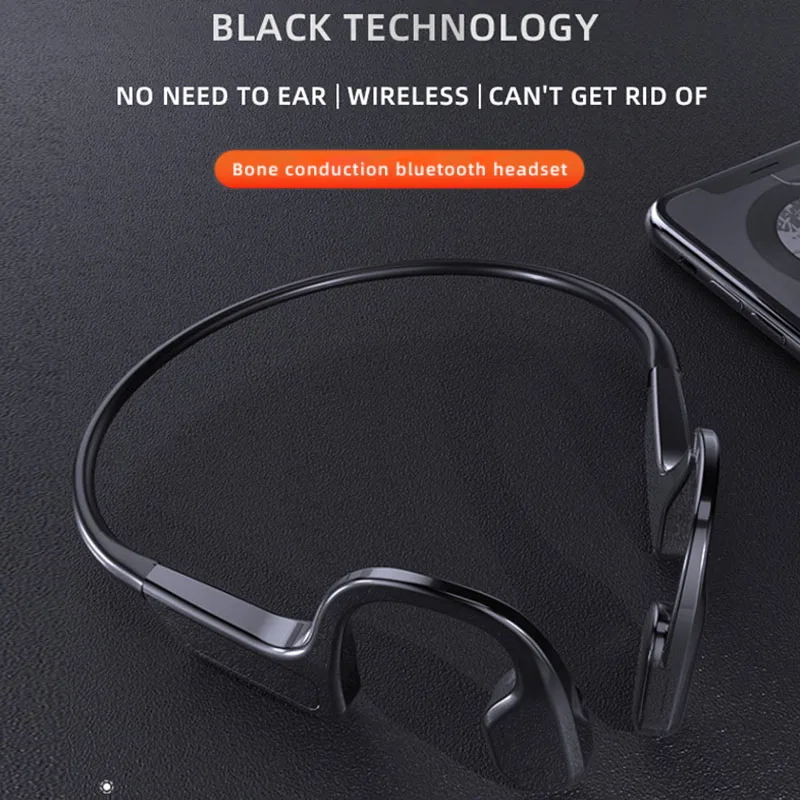 

Наушники с воздушной костной проводимостью, Беспроводные спортивные наушники, Bluetooth-Совместимость 5,1, гарнитура громкой связи с микрофоном ...