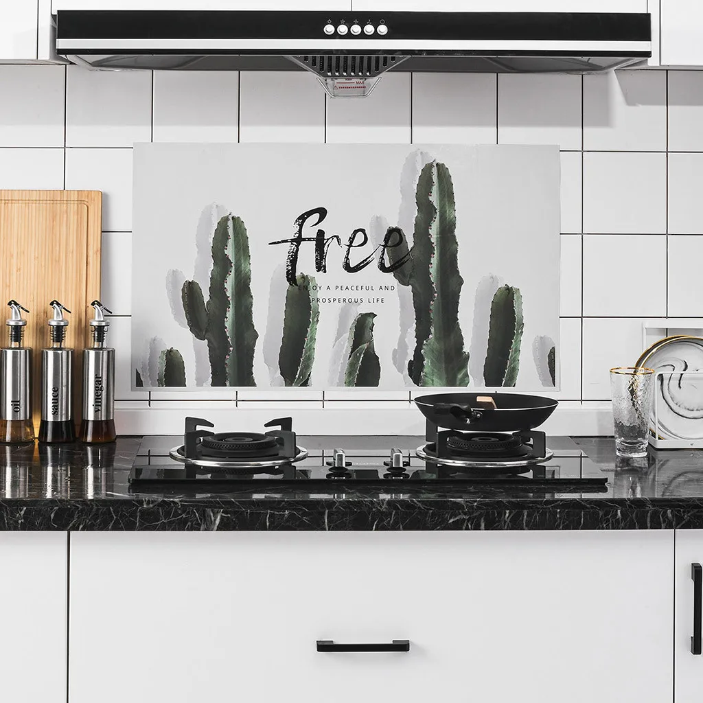 Толстая кухонная маслостойкая настенная бумага из алюминиевой фольги