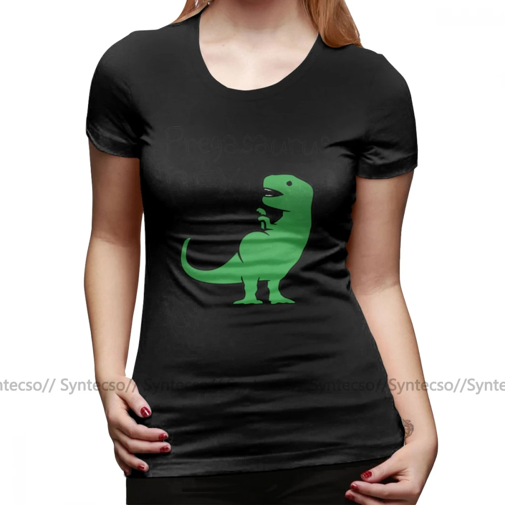 Беременность футболка Pregasaurus Рекс с круглым вырезом коротким рукавом женская