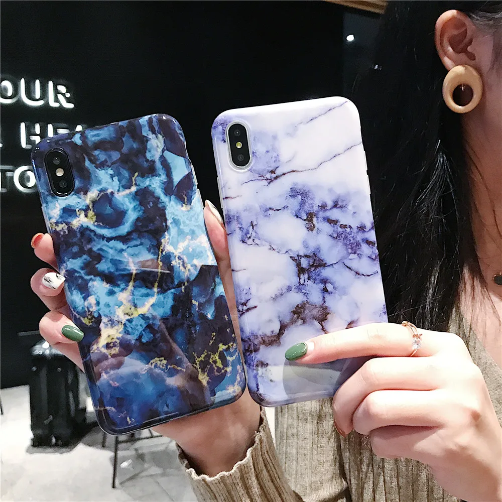 Модные мраморные гранитные чехлы для iPhone XS 11 Pro Max XR SE 2020 5S 6 6S 7 8 Plus телефонов |