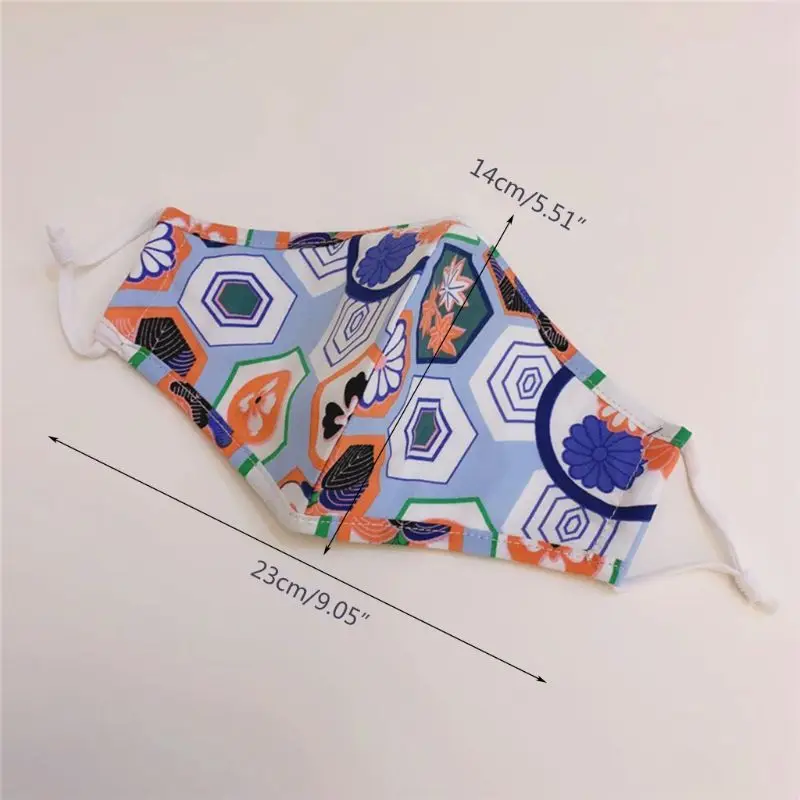 

Cartoon Printing Cotton Mouth Mask Rechangable Filter Reusable -pollution -fog Breathable Cover Dustproof