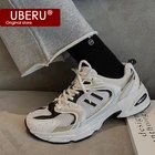 Uберу2021 летняя новая сетчатая дышащая Светоотражающая спортивная обувь для пар старомодная обувь на толстой подошве для мужчин и женщин повседневная обувь для бега
