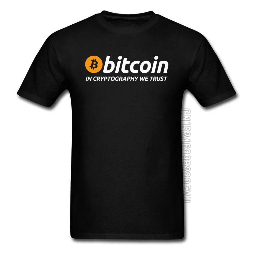 

Bitcoin In Cryptography We Trust O-Neck T Shirt Men Monetary Currency Capital Picture Custom Tops Tshirt Black Loose Father Day