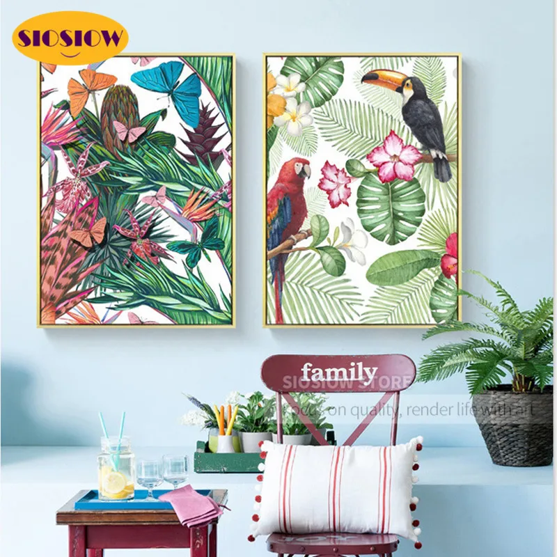 Алмазная 5D картина сделай сам Мультяшные птицы цветочный узор полное сверление