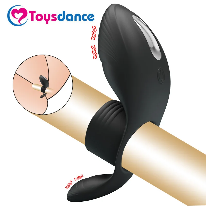 Силиконовое кольцо для пениса пары Перезаряжаемые вибратор Секс игрушки время