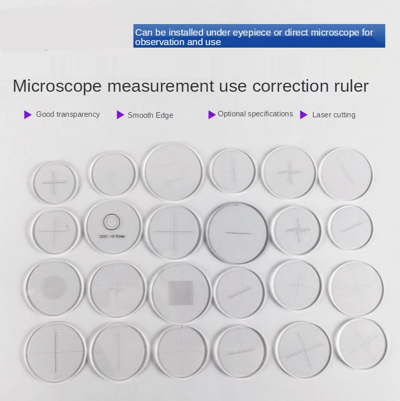 Микроскоп-микрометр калибровочный лист шкала измерения стеклянный 0 05 мм