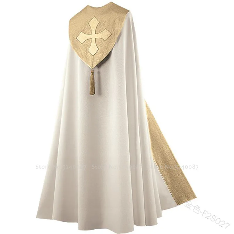 Хэллоуин мужской средневековый ретро шаль плащи молитвенные халаты церковное