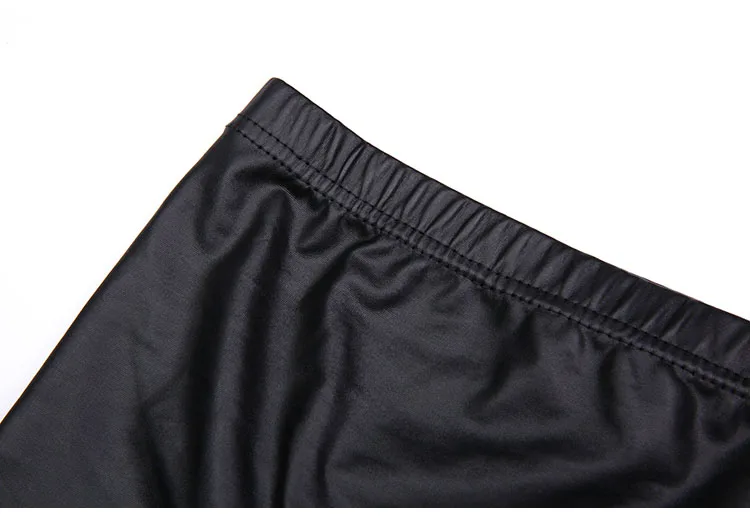 Женская Кожаная мини-юбка с молнией сзади повседневная облегающая из