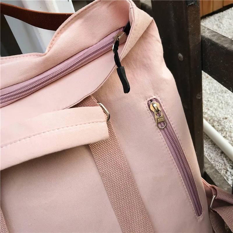 Хлопковый рюкзак MJ Женская универсальная школьная сумка большая Повседневная