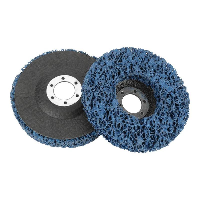 

HLZS-2 Pcs Abrasive Wheel Grinder Strip Disc 125 mm Poly Strip Disc Wheel Paint Rust Removal Clean for Angle Grinder Removal