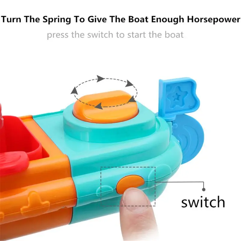 

Wind Up Bath Tugboat Floating Toy Yellow Duck Play Water Kid Toy Baby Bath Companion Kids Swimming Shower Beach Playing Toys