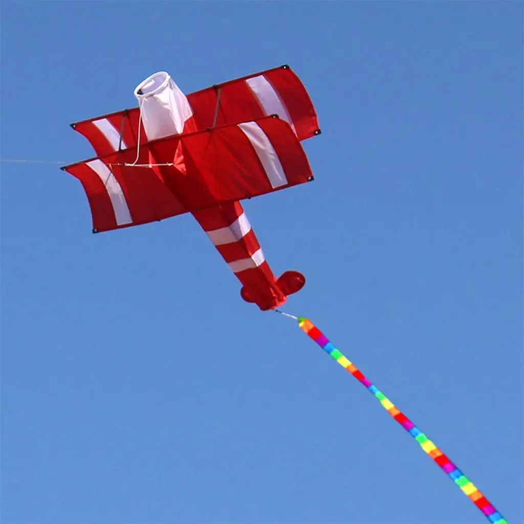 

3D Aircraft Kites with Line Board Easy Control Plane Kite for Kids Adults