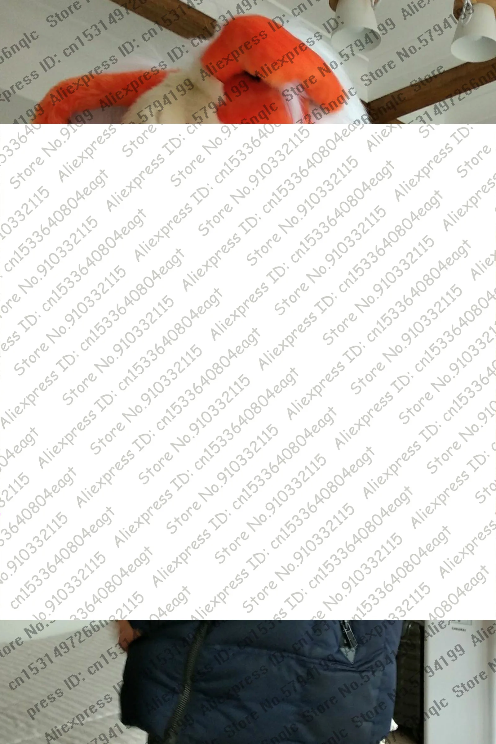 Индивидуальное реальное фото dx0084 полный комплект кошек Хаски собака костюм лиса