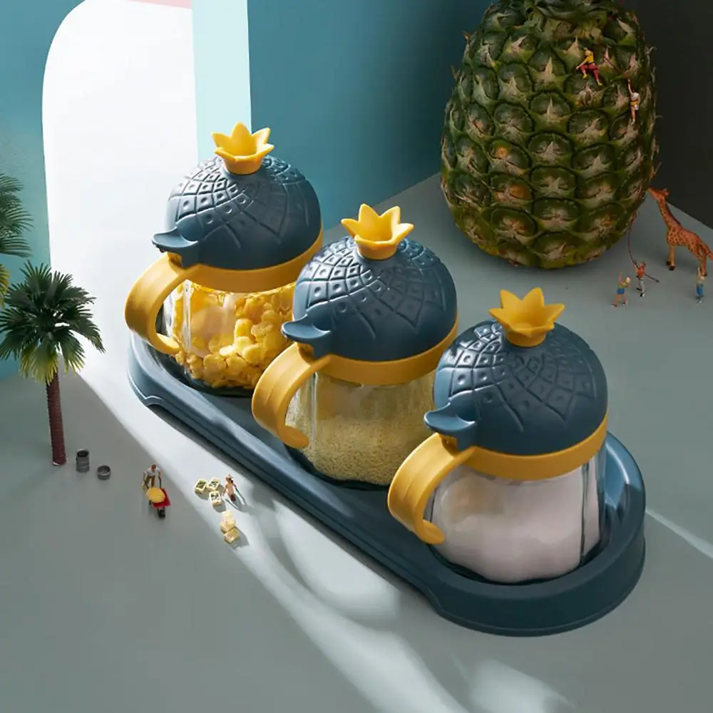 Стеклянная коробка для приправ набор соли шейкер приправ|Солонки и тара