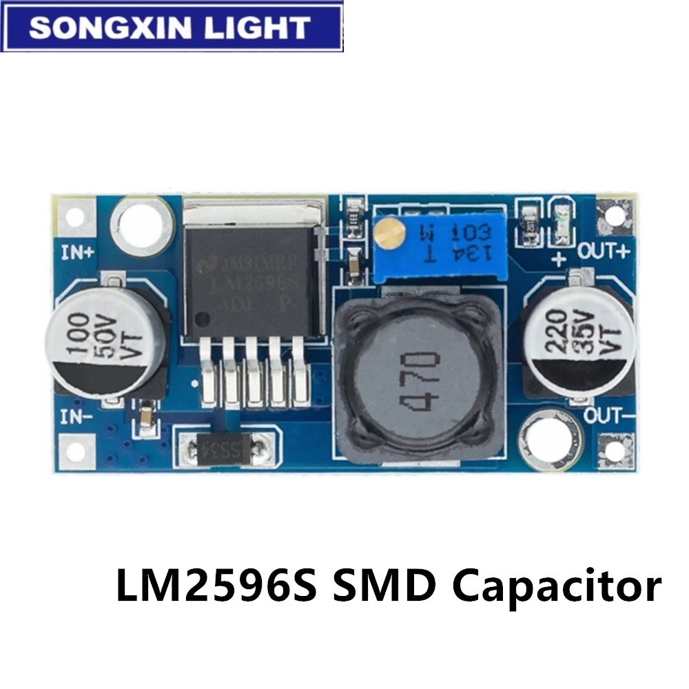 100 шт./лот LM2596S LM2596 ADJ DC понижающий модуль 5V/12V/24V Регулируемый Напряжение 3 2 V