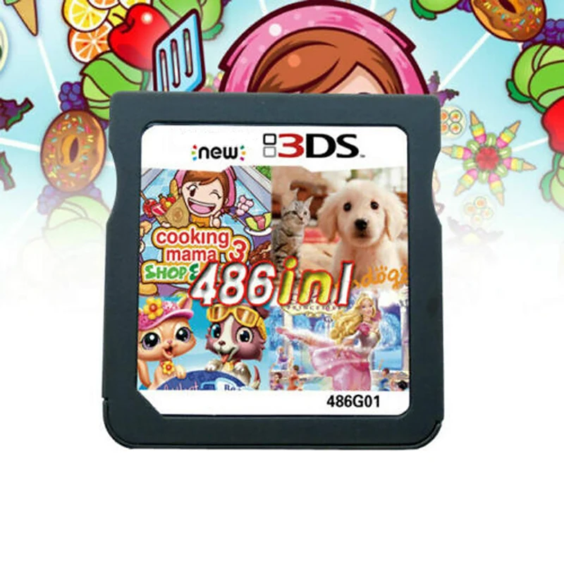 

486 Games In 1 Video Game Pack Card Compilations Super Combo for Nintendo Nds Ndsl Ndsi Ndsill/xl 2Dsll/xl 2Ds 3Ds 3Dsll/xl