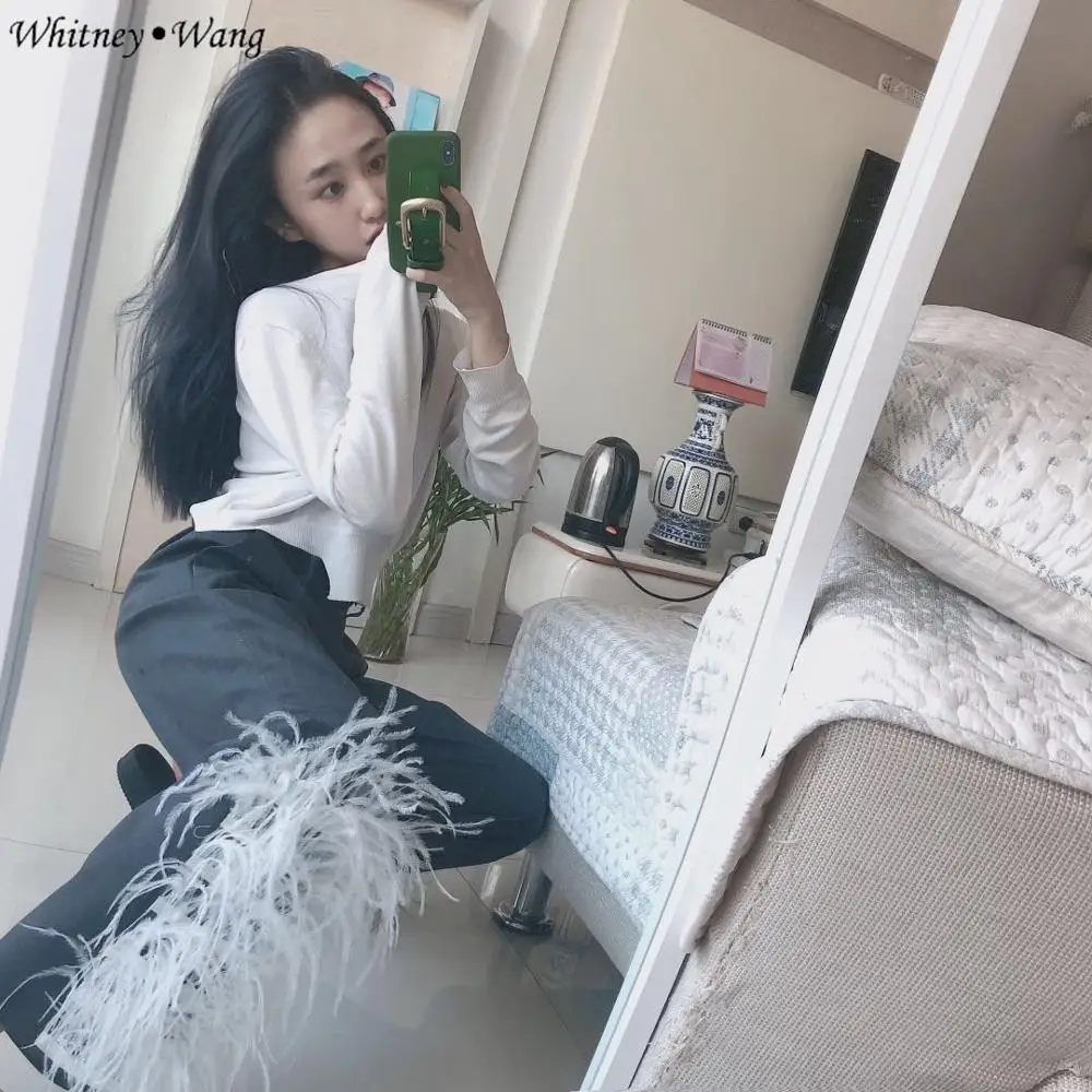 Модель 2020 года Весенняя модная уличная одежда WHITNEY WANG дизайнерские Костюмные