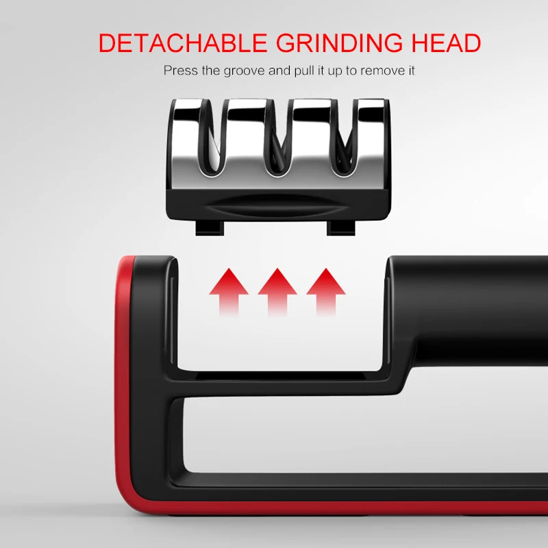 Многофункциональный 3-ступенчатый точильный инструмент камень для острых ножниц