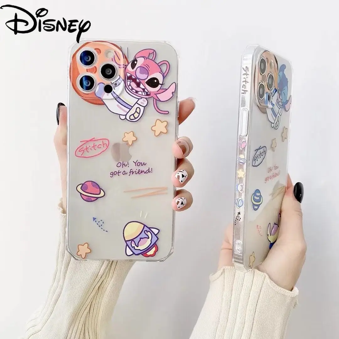 

Disney Cartoon Creative Stitch Couple Phone Case Cover for iPhone7/8P/SE/X/XR/XS/XSMAX/11PROMAX/12Pro/12mini Phone Case Cover