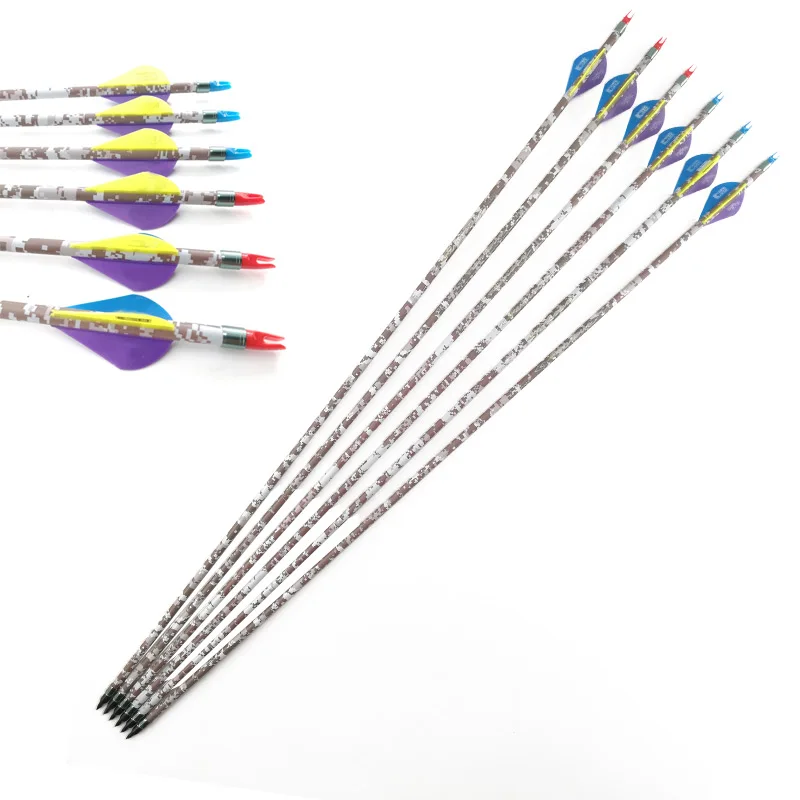 

Archery Pinals Spine 300 340 400 Carbon Arrows 30 Inch Shaft Ring Nock Compound Recurve Bow Archery Hunting Shooting