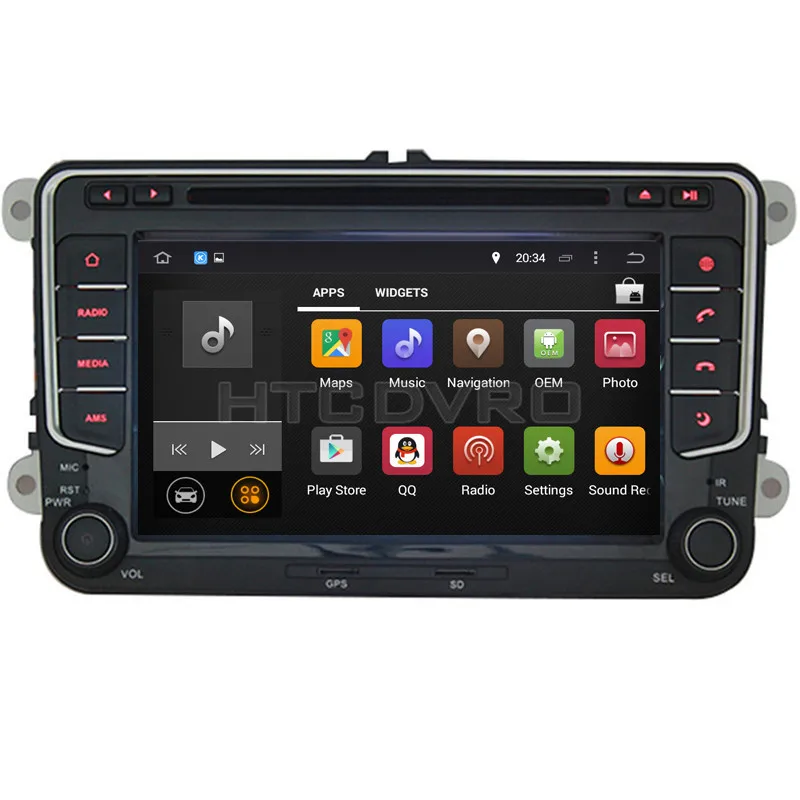 YMODVHT 7 дюймовый Восьмиядерный Android 9 0 1 автомобильный DVD GPS для VW