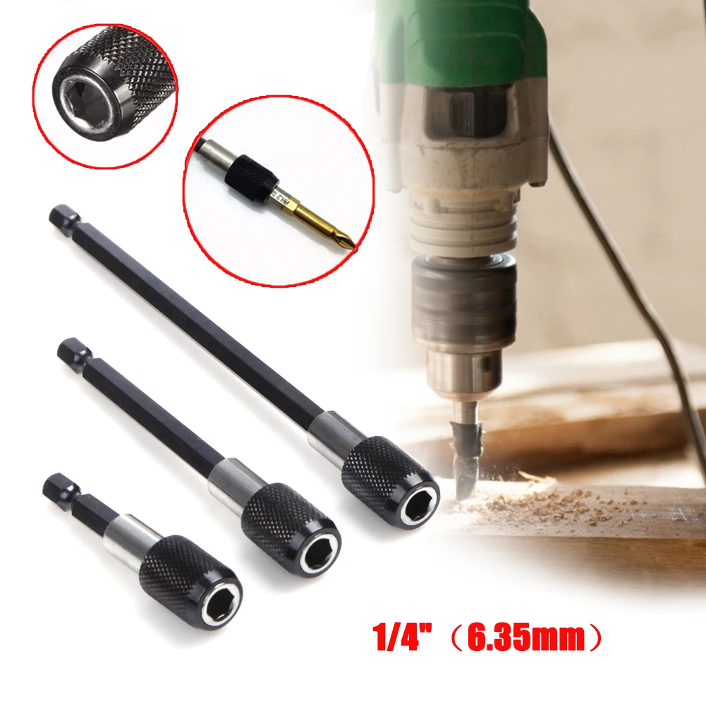 

1/4 Hex Shank Screwdriver Magnetic Bit Holder Self-Locking Connecting Rod