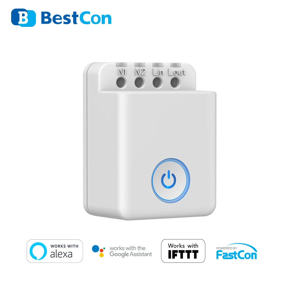 BroadLink Bestcon MCB1 DIY Wi-Fi Control Box work with Google Home and Alexa Wifi Light Swtich | Электроника