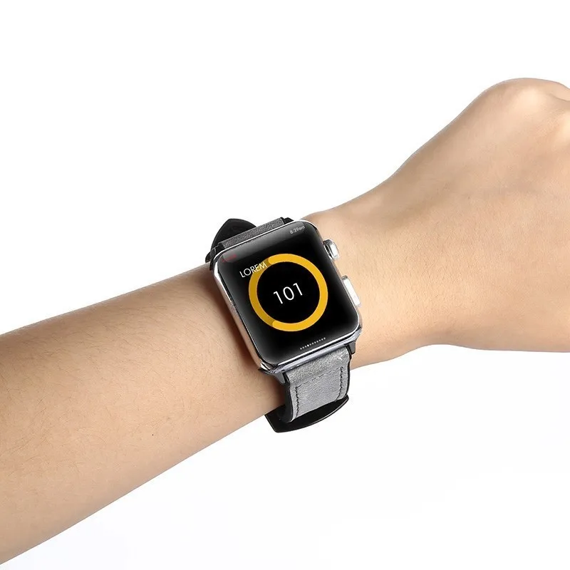 Кожаный силиконовый ремешок для apple watch, 44 мм, серия 4, 3, 2, 1, ремешок для iwatch, 38 мм, 42 мм, браслет с петлей, аксессуары для замены запястья