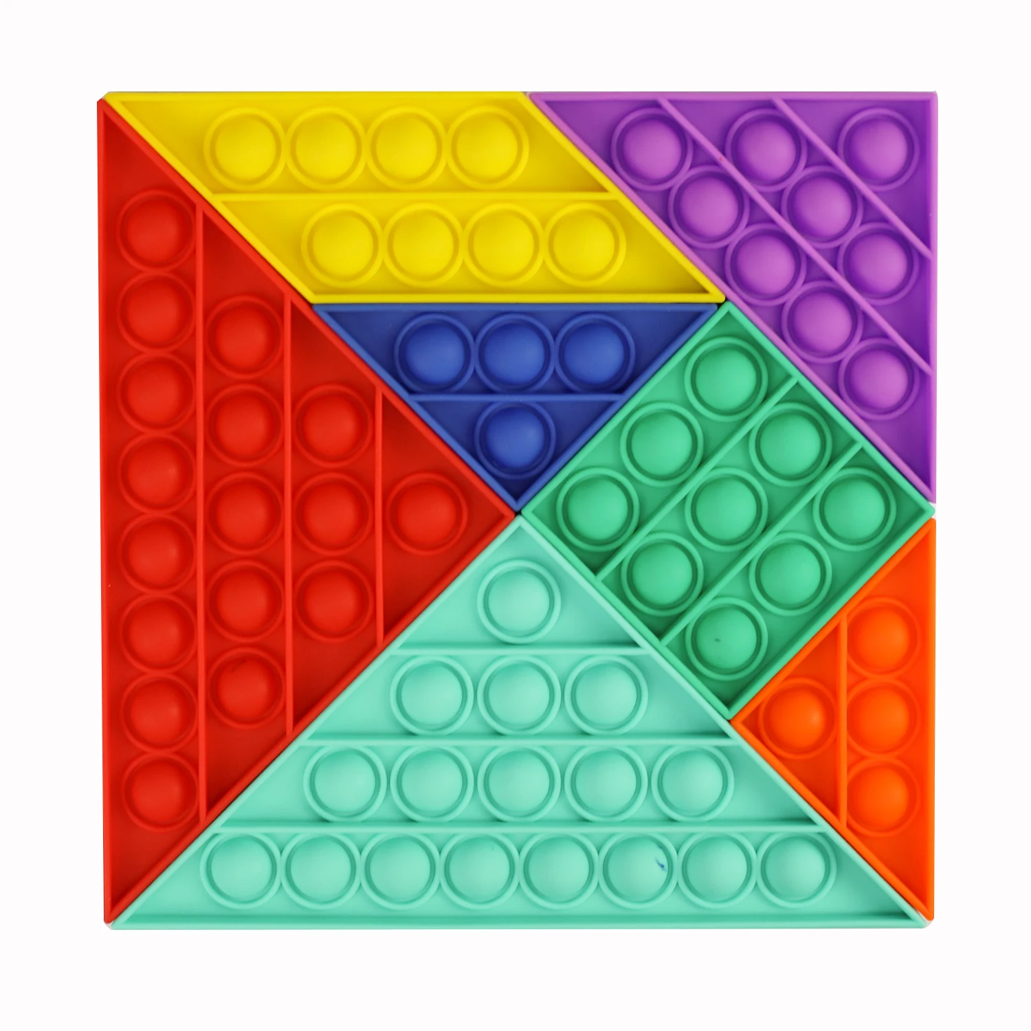 

BIG SIZE Tangram Fidget Toys Square Antistress Toy Push Bubble Figet Sensory Squishy Jouet Pour Autiste