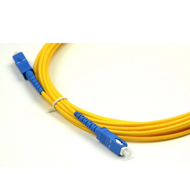 10 Pcs SC UPC to SC UPC Simplex 2.0mm 3.0mm PVC Single Mode Fiber Patch Cable jumper fiber patch cord fiber optica FTTH 9/125