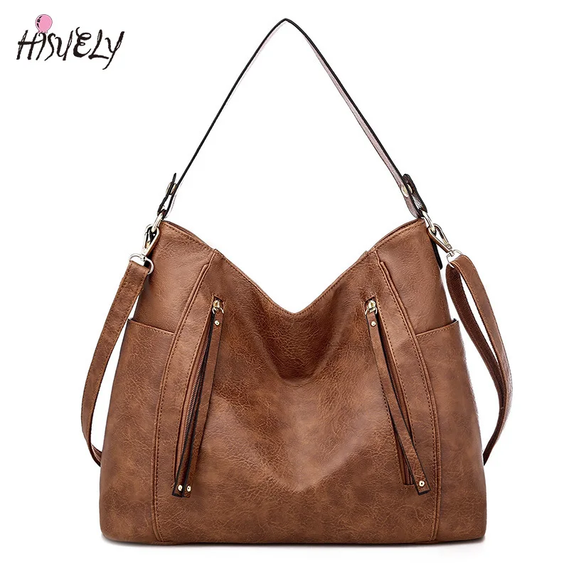 

HISUELY Fashion Bohemia Women Shoulder Bag PU Leather Travel Backpack High Quality School Bag for Girl Sac a Dos Feminina BG895B