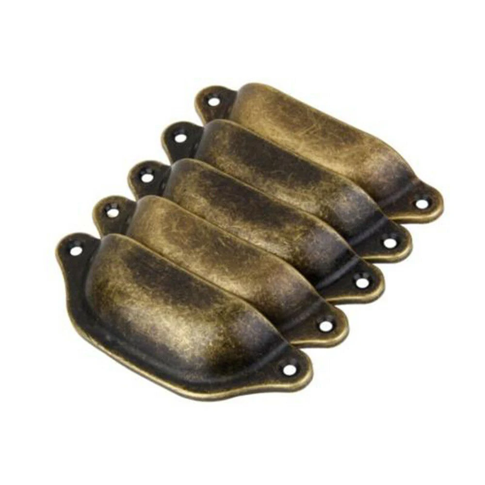 10 шт. винтажные антикварные латунные ручки для вытягивания стаканов в