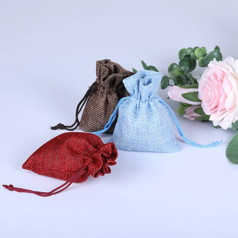 10 шт Упаковка из натурального льна хлопковые мешочки для томатного соуса Чехлы