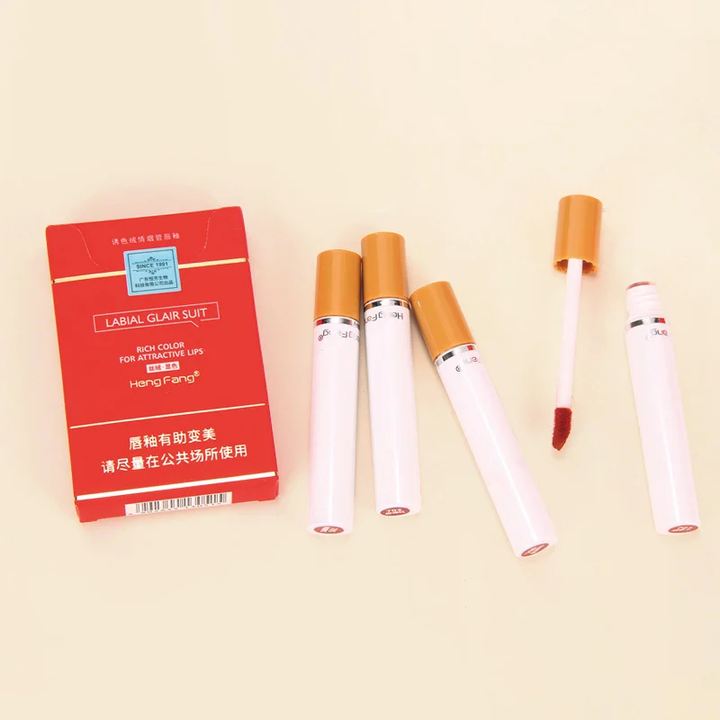 Портативная блесна для сигарет 4 шт./кор. губ молочного чая бархатный блеск