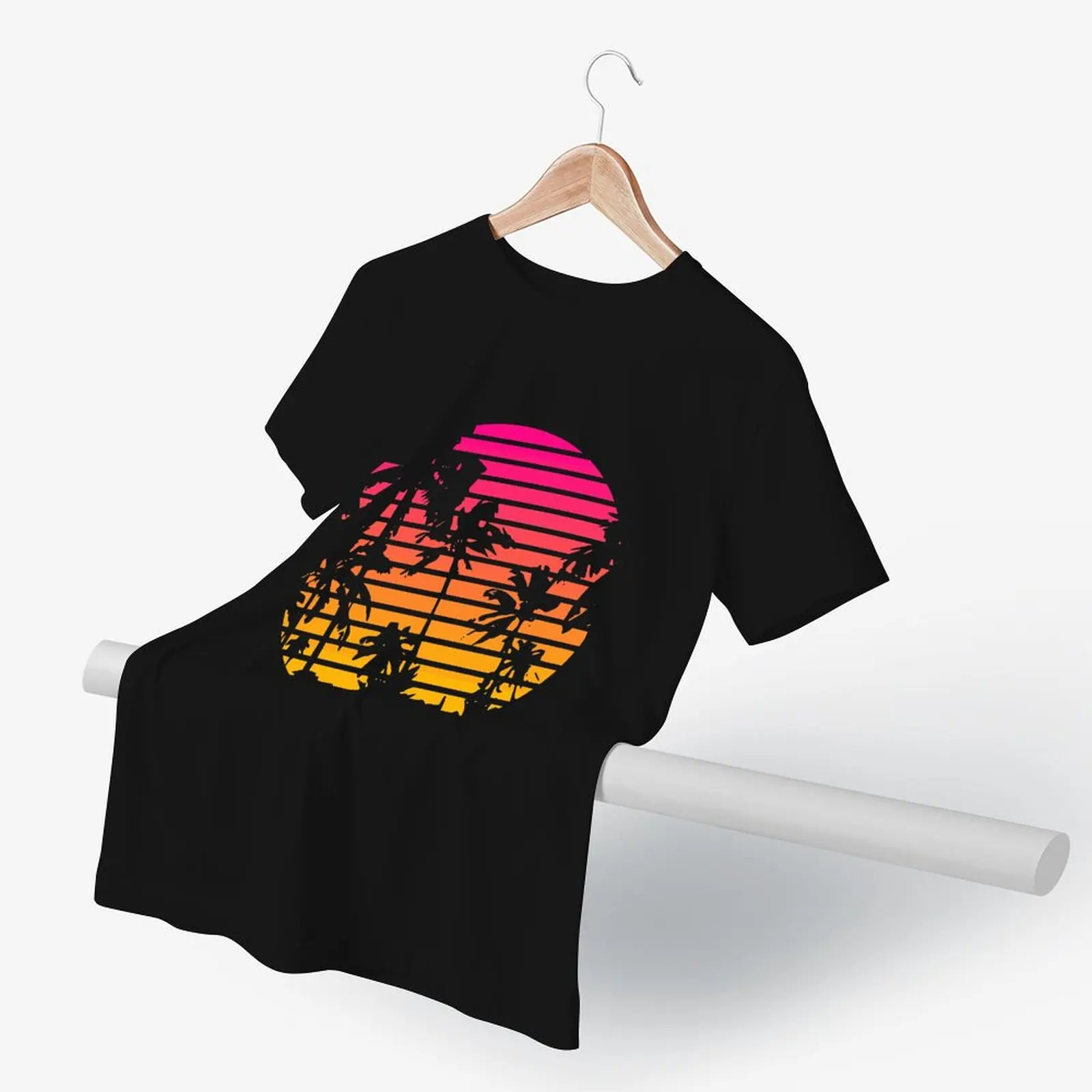 Футболка мужская с принтом пальмы 80-х годов 100 хлопок | Мужская одежда